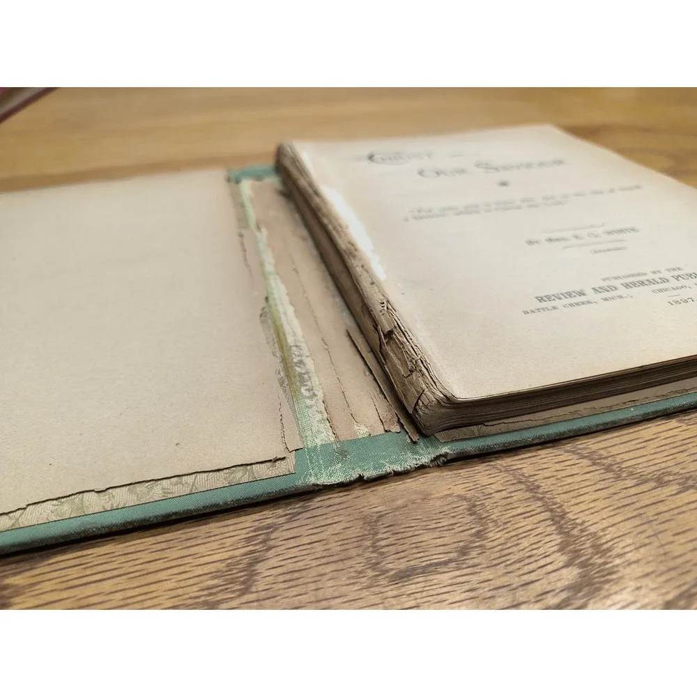 Vintage‎ Religious Book Christ Our Saviour E.G. White 1897 Review Herald
